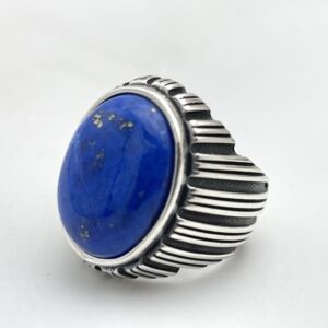 Natural lapis lazuli stone ring